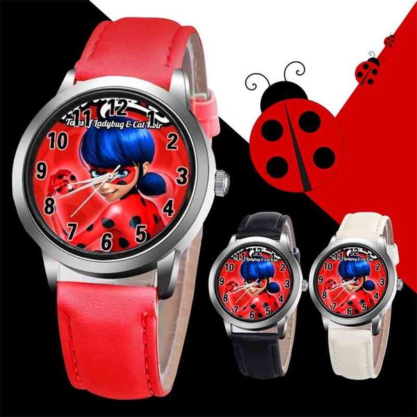 

fashion simple ladybird boys and girls watch children's gift table
