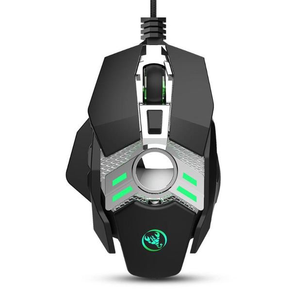 

mice 1.5m wired mouse for playing pubg game 7-button programmable adjustable 6 gears 6400dpi automatic gun pressing j200