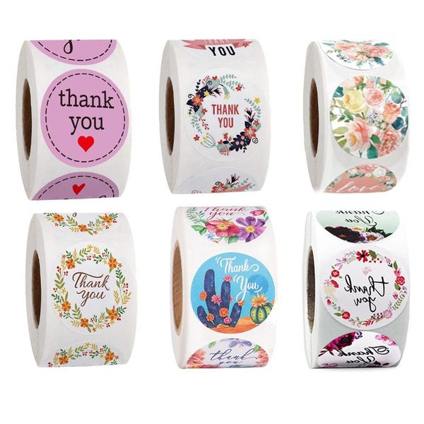 

gift wrap sealing stickers 500pcs thank you love design diary scrapbooking festival birthday party decorations labels