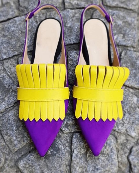 

dress shoes zawsthia yellow purple block color slingback sandals for woman s summer casual flats women shoes big size 34-43 uah1, Black
