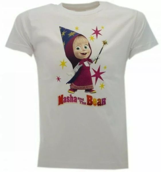 

t shirt masha and bear fairy original jersey shirt white girl, White;black
