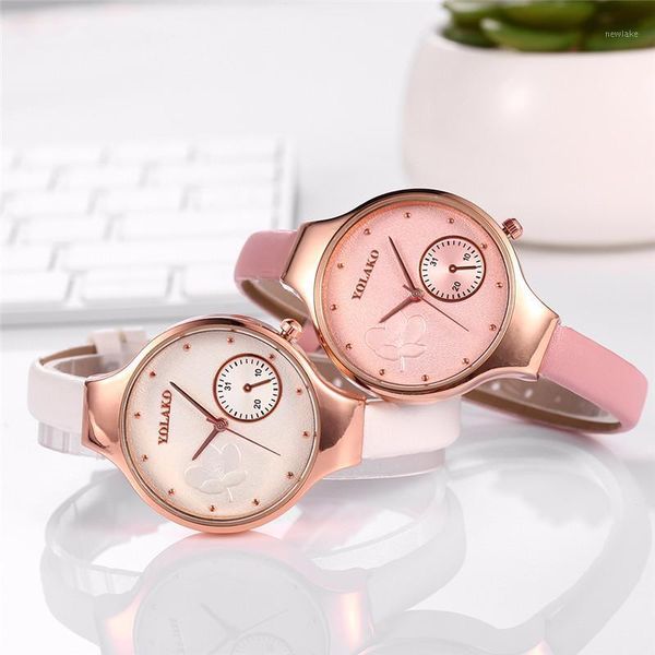 

wristwatches luxury women's watch quartz clock fashion leather strap watches wristwatch feiminio relogio saati, Slivery;brown