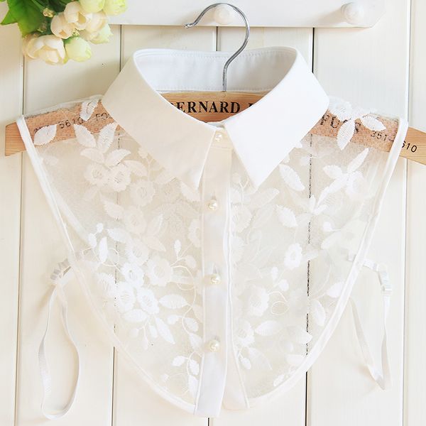 

quality lace roupas fake collars for women mujer faux cols half shirt accessories garment feminia, Blue;purple