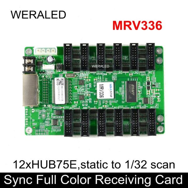 

nova synchronous full color receiving card mrv336, work with msd300 card, support p2.5 p3 p4 p5 p6 p7.62 p8 p10 led video screen modules