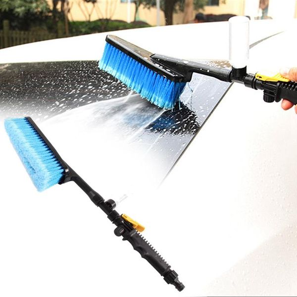 

car wash brush water spray cleaning tool soft bristle long-handled duster sponge