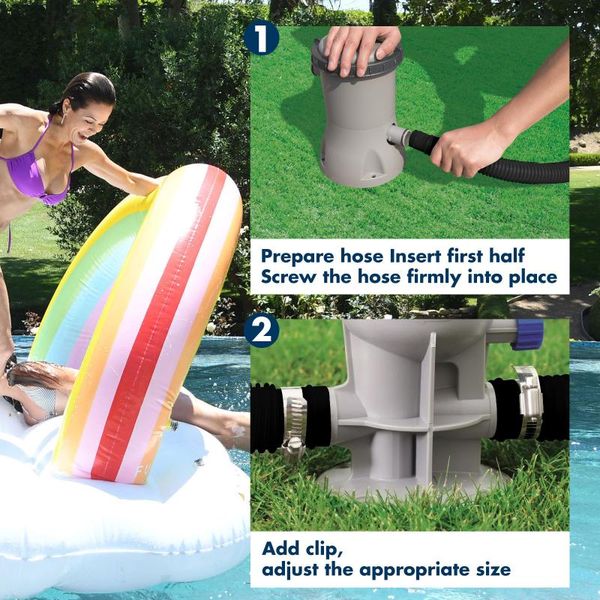 

pool & accessories swimming replacement hose set long filter pumps for