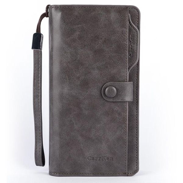 

wallets arrival leather men large capacity driver license phone wallet casual male clutch long zipper coin purses carteir, Red;black