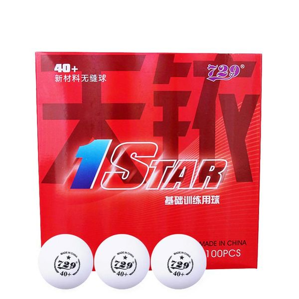 

seamless 1- star 40+ pingpong ball material 100 pcs/lot ittf approved poly pong balls for table tennis machine