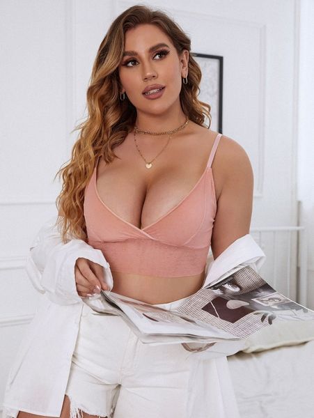 

plus swiss dot longline bra c71d#, Black;white