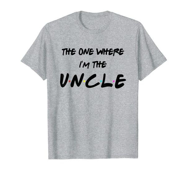 

the one where i'm the uncle t-shirt, White;black