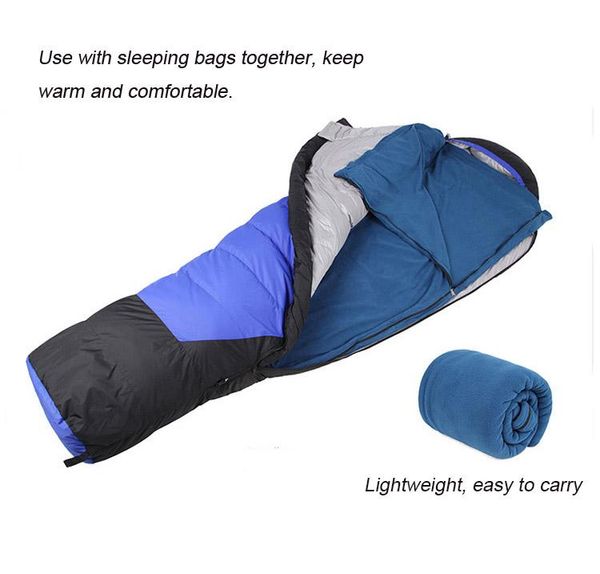 

sleeping bags isf ultralight outdoor envelope type camping fleece portable splicing single hiking