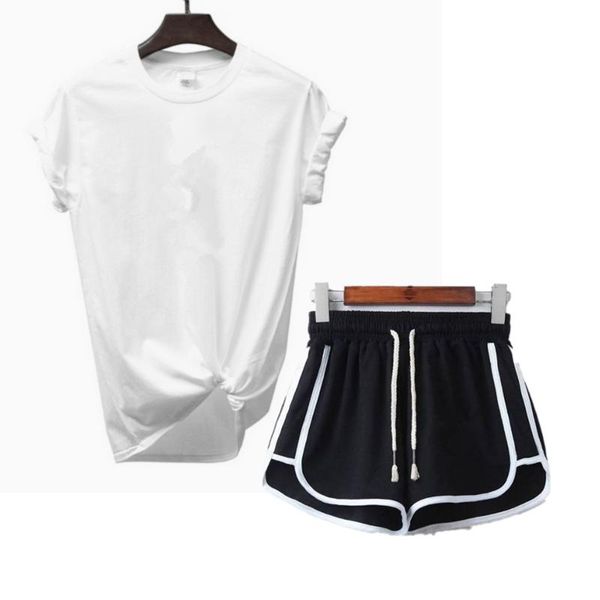 

women's t-shirt seamless women sport set for gym long sleeve high waist belly control leggings clothes suit booty girls, White