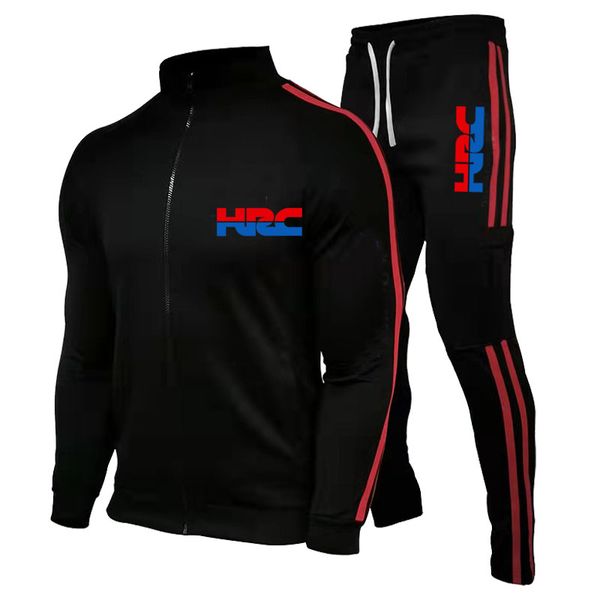 

men's 2-piece set full zipper reflection pattern sportswear printing street casual long-sleeved breathable soft wicking, Gray