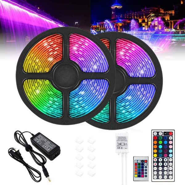

strips led strip lights rgb waterproof light 10m 300 leds remote control decorative lamp mdj998