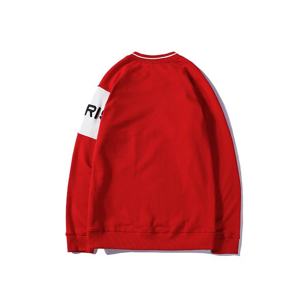 

luxury brand hoodie autumn 100%cotton sweatshirts colorblocking embroidered letters designer sweatshirt fashion lovers w, Black