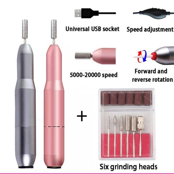 

electric manicure drill nail machine strong remover polisher portable file mini cutter & accessories1