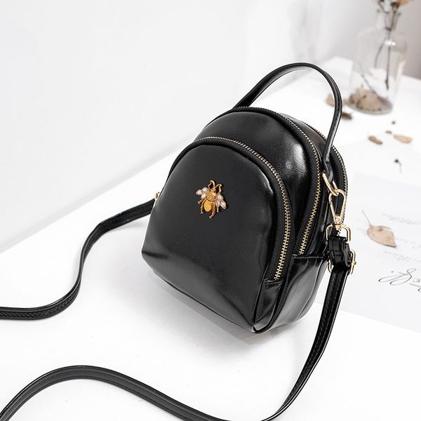 

little bee summer new handbag women's versatile fashion one shoulder oblique span oval purses luxury outlet