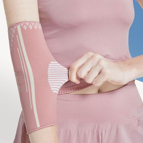 

elbow & knee pads pink thin sports female summer joint protection badminton basketball tennis dance jump rope sheath, Black;gray