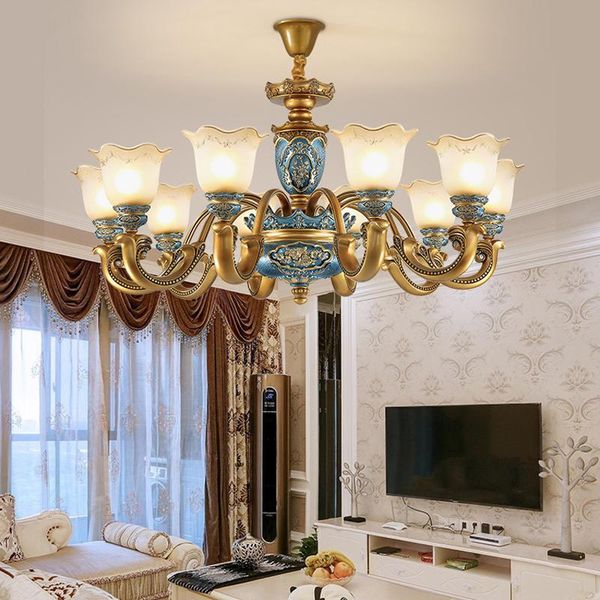 

chandeliers european retro lighting creative restaurant simple bedroom classical living room hanging lamps