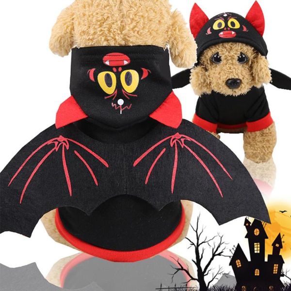 

dog apparel bat wings clothes warm hoodies halloween sweatshirt autumn and winter puppy sweater black pet clothing for small big dogs