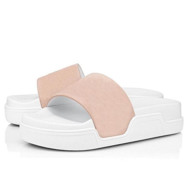 

men women slides slippers triple black white green spikes mens mesh breathable flat flip flops beach l fashion platform sandals