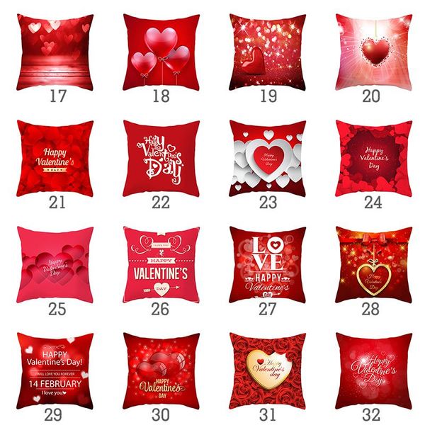 

cushion/decorative pillow valentine's day pillowcase polyester printing sofa cushion home decoration cover