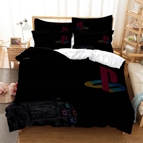 

bedding sets game pattern set  duvet cover bed cotton bedroom