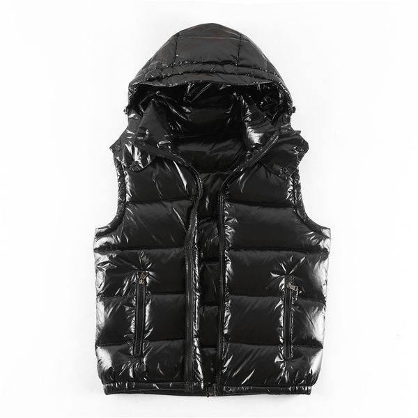 

men designer vest winter jackets winter thick coats with badge parkas mens womens warm outerwear vests, Black;white