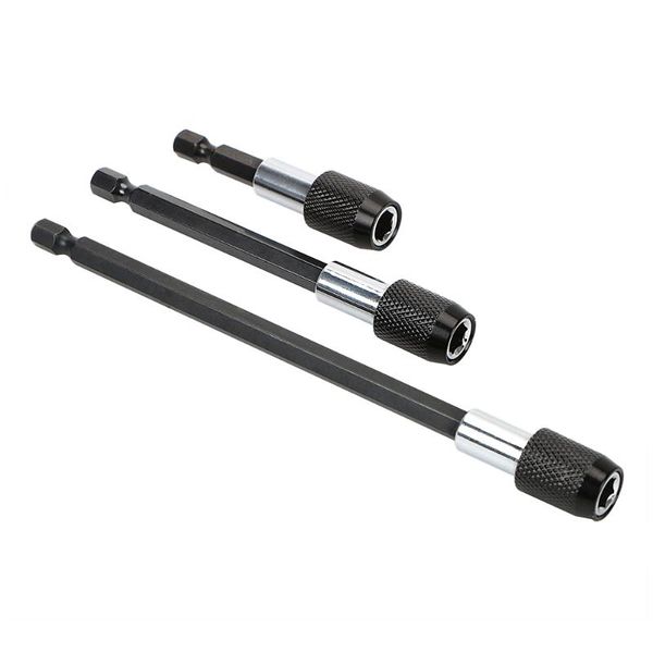 

hand tools bit extension rod screwdriver hex shank head with magnetic self-locking post quick release long rods