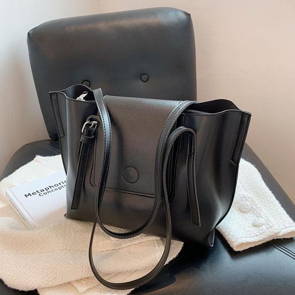 

evening bags simple large-capacity bag female 2021 handbag design trendy fashion one-shoulder large temperament portable tote