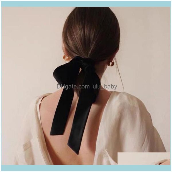 

hair jewelry jewelryhair clips & barrettes aomu sweet bands veet rope black bow high elastic for women aessories autumn headwear drop delive, Golden;silver
