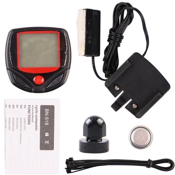 

counters waterproof bicycle bike cycle lcd display digital computer speedometer cycling