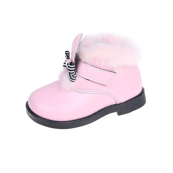

boots cmsolo shoes kids fashion winter shoe flat heels cute girls size 21-30 keep warm for snow baby boot, Black;grey