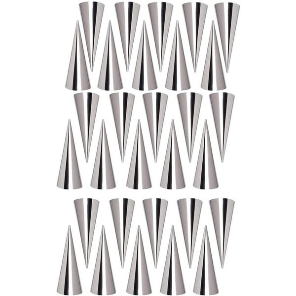 

pcs screw croissant mold,cone roll moulds spiral pastry cream horn cake bread mold for cannoli tubes bake rolling pins & boards