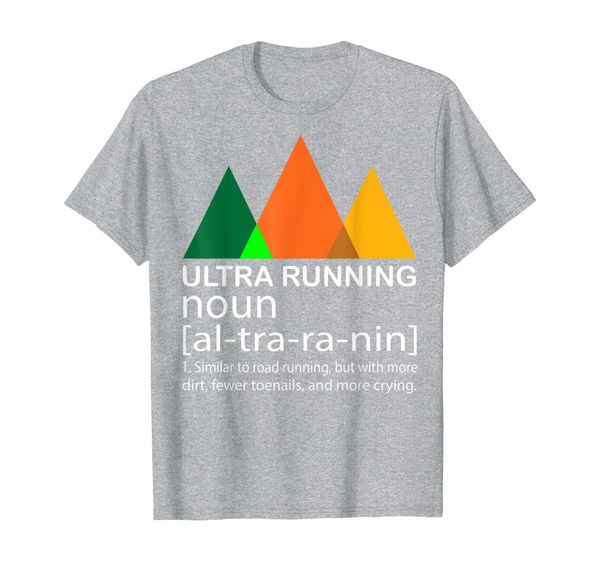 

ultra running t-shirt for ultra marathon lover, White;black