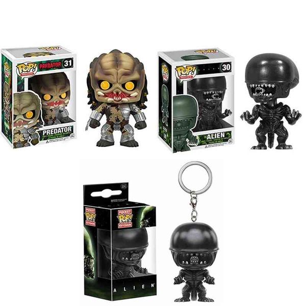 

funko pop alien iron warrior hand-made doll ornament key chain