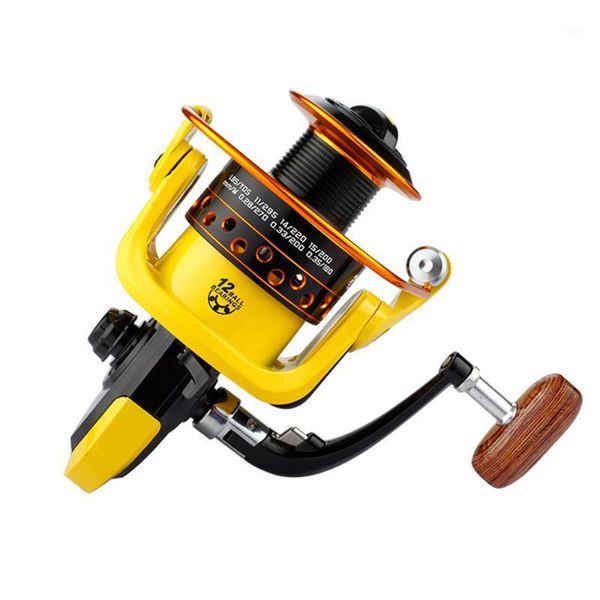 

metal fishing reel spinning spool 1000 2000 3000 4000 5000 6000 12bb ratio 5.2:1 tackle baitcasting reels