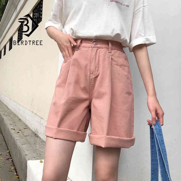 

casual loose harem half shorts spring summer elastic waist solid wide leg short trousers b11901x 210416, Blue