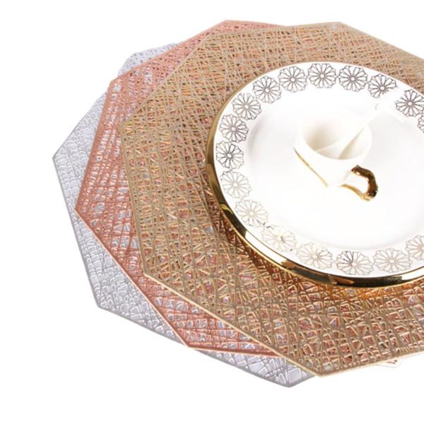 

mats & pads kitchen dining table decor hollow out pad rubber anti slip heat resistant cup mug mat coffee tea drink placemat