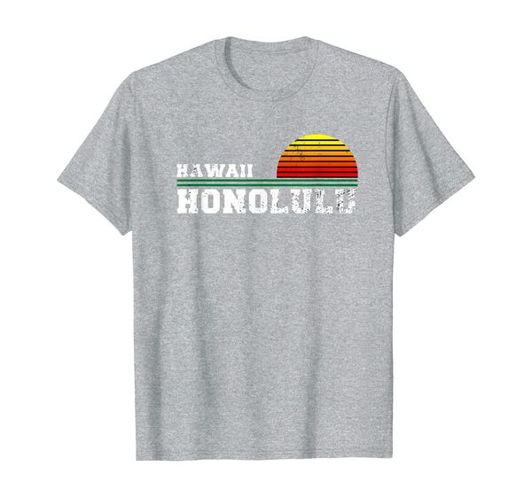 

honolulu hawaii shirt distressed hi gift souvenir t-shirt, White;black
