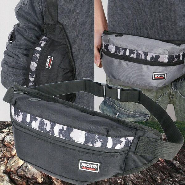 

est camouflage travel bum bag fanny pack waist zipped outdoor sports shoulder pouch bags