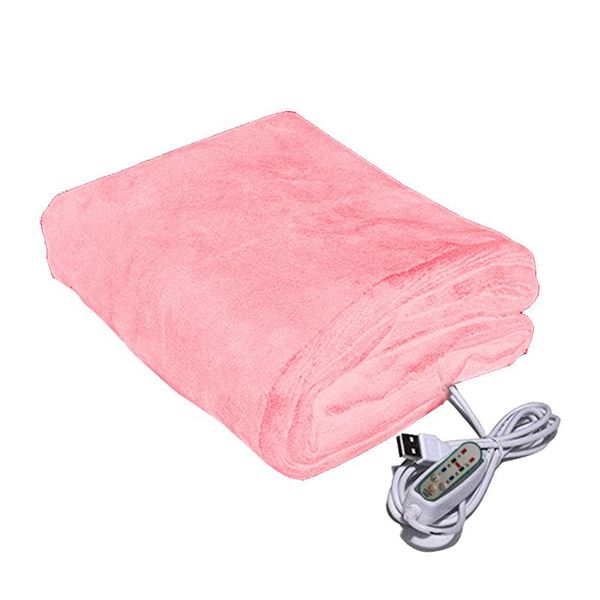 

blankets camping car soft plush thermostat home office for sofa bed timer settings 3 levels winter warm electric blanket usb heating