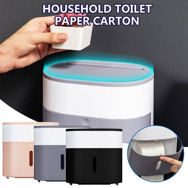 

toilet paper holders punch-waterproof box roll holder wall hanging