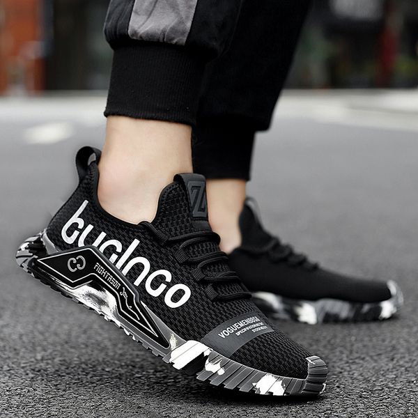 

2021 arrival fashion mens breathable running sports shoes white black green outdoor tennis trainers sneakers size 40-45 y-111