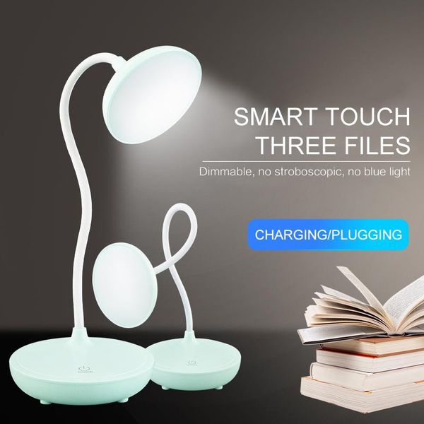 

table lamps led reading lamp learning charging 3 modes children's dimming foldable home desk bedside night lighting supplies tslm1