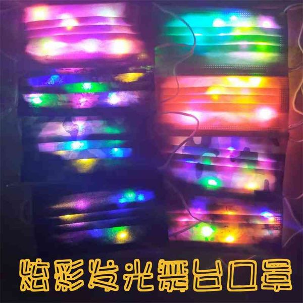 

night club pop bar color led flash ball luminous new tiaodi mask