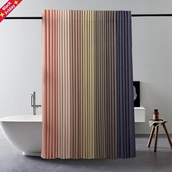 

linen waterproof and mildew proof shower curtain pink thickened anti-mold suit perforated partition curtains