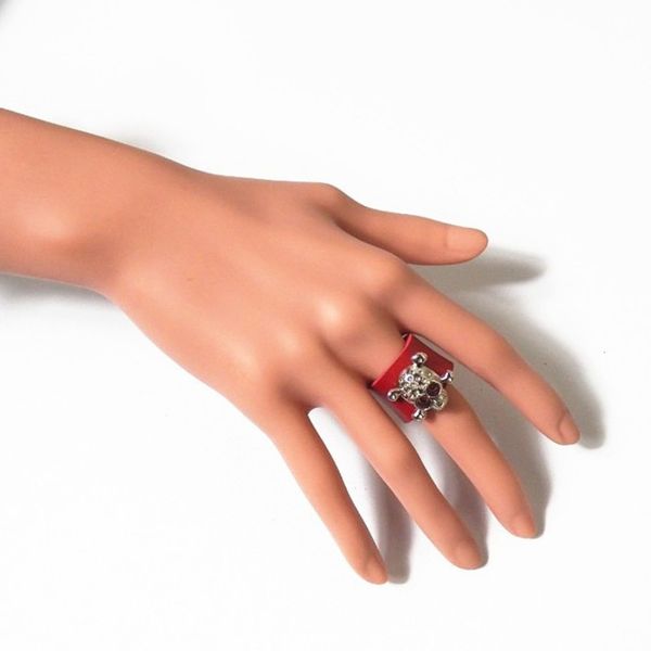 

new products in spring summer, lovely simple, carrette ring, hand made punk fashion couple ring, Black