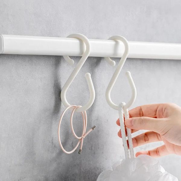 U 10st S-vorm dubbele haken witte kleerhanger voor badkamer keuken slaapkamer van mijia Youpin