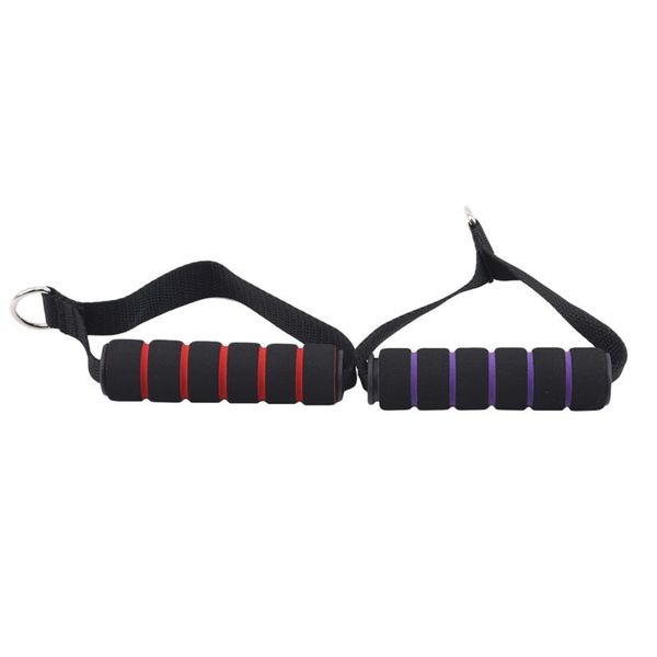 

accessories multi-purpose d-ring spring rope rod elastic foam handle fitness equipment with hard nylon strap